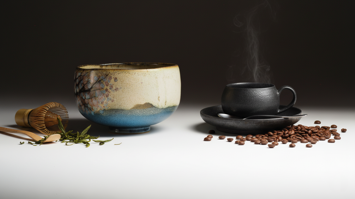 Japanese matcha bowl and Japanese coffee cup