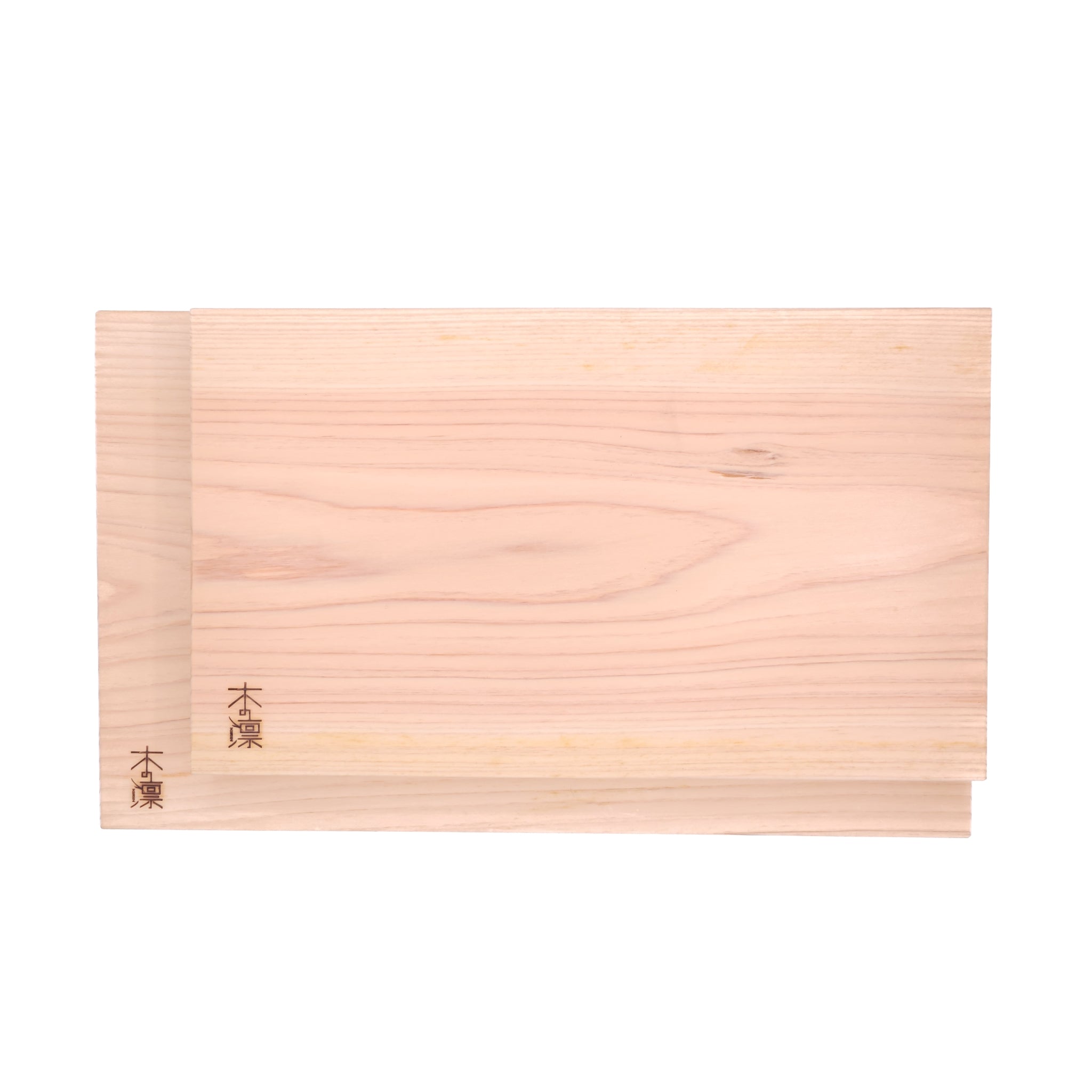 Pair of rectangular Japanese Hinoki wood Cutting boards