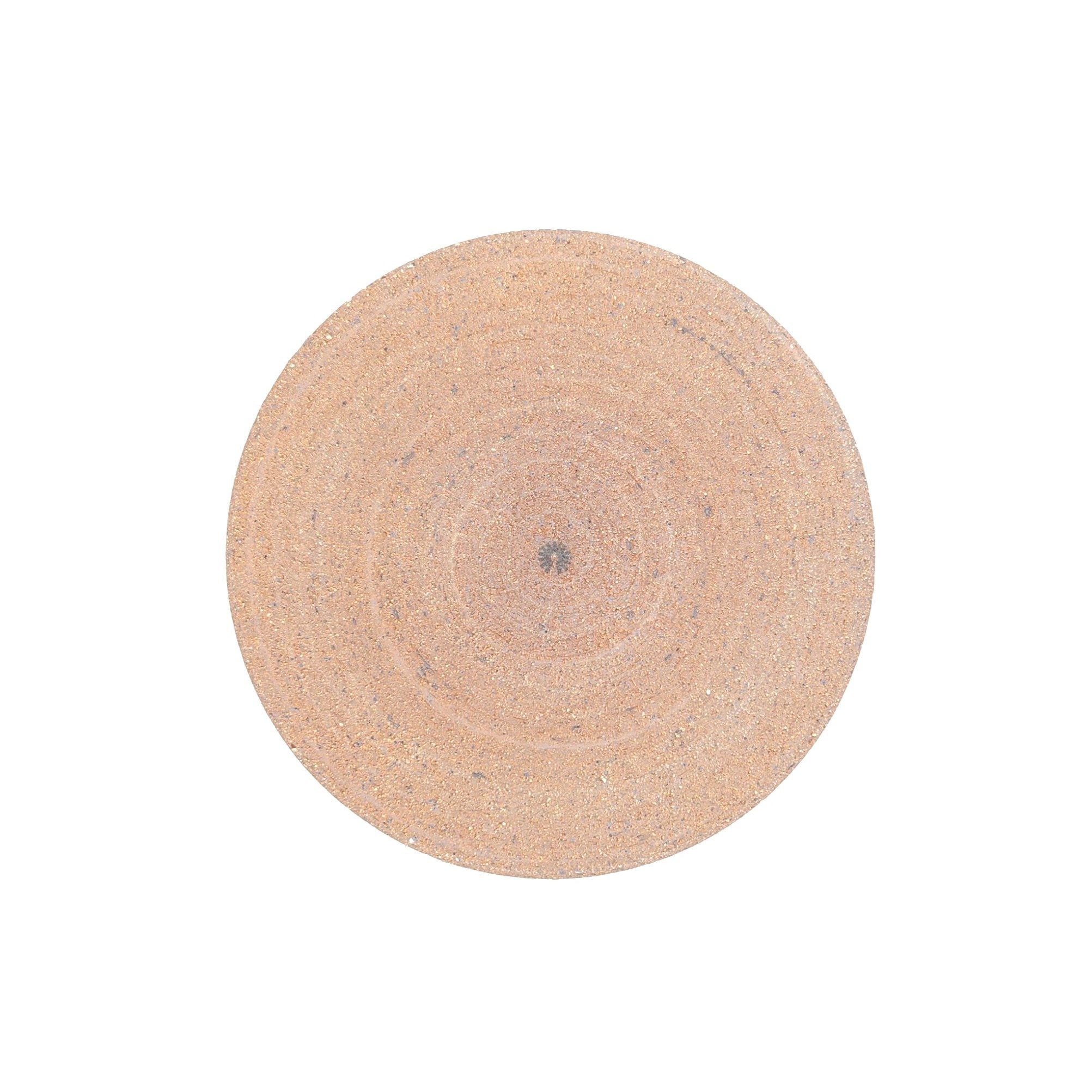 Bottom view of a black Japanese pottery round Plate 24cm (9.4")