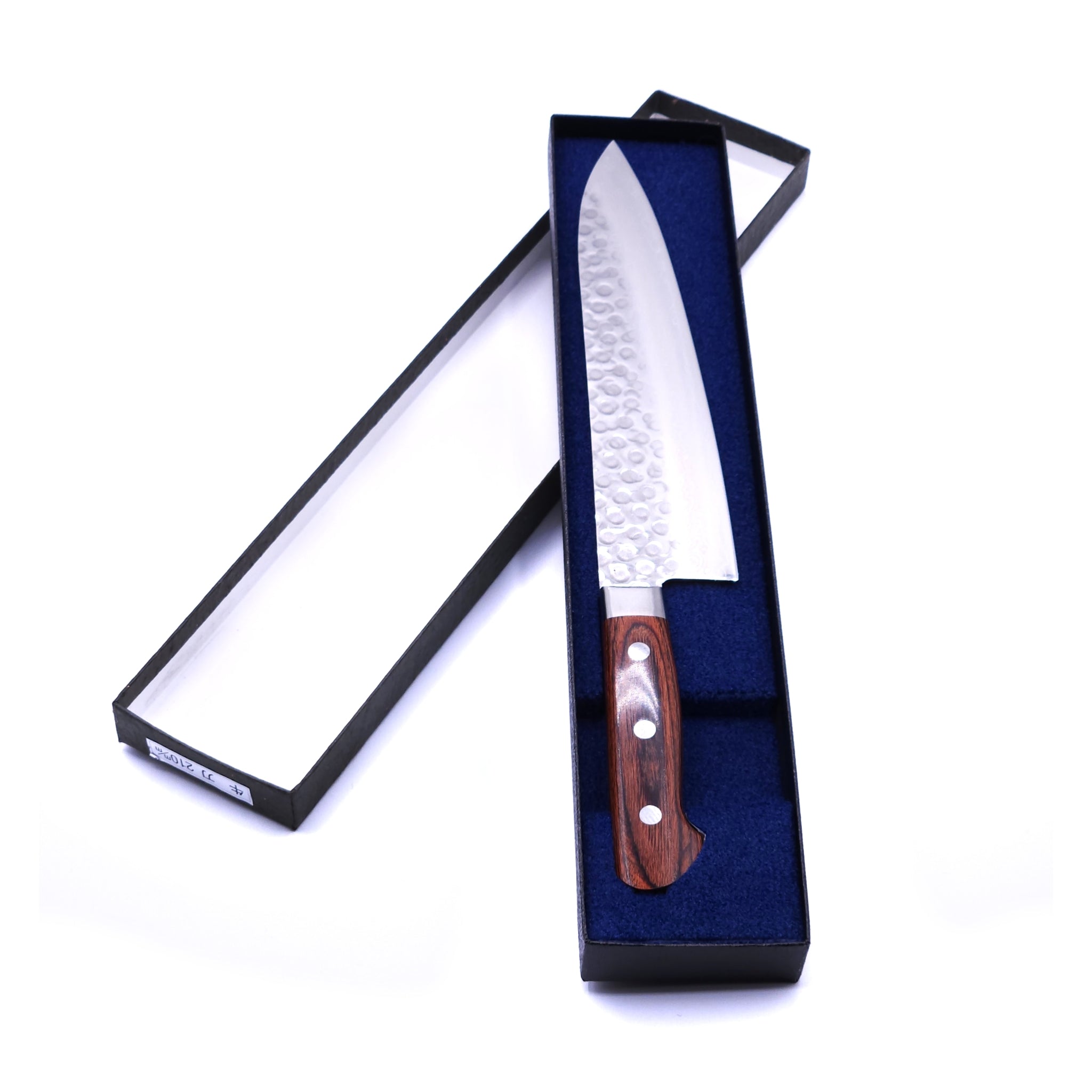 A Japanese Gyuto knife with Brown Handle (in a box)