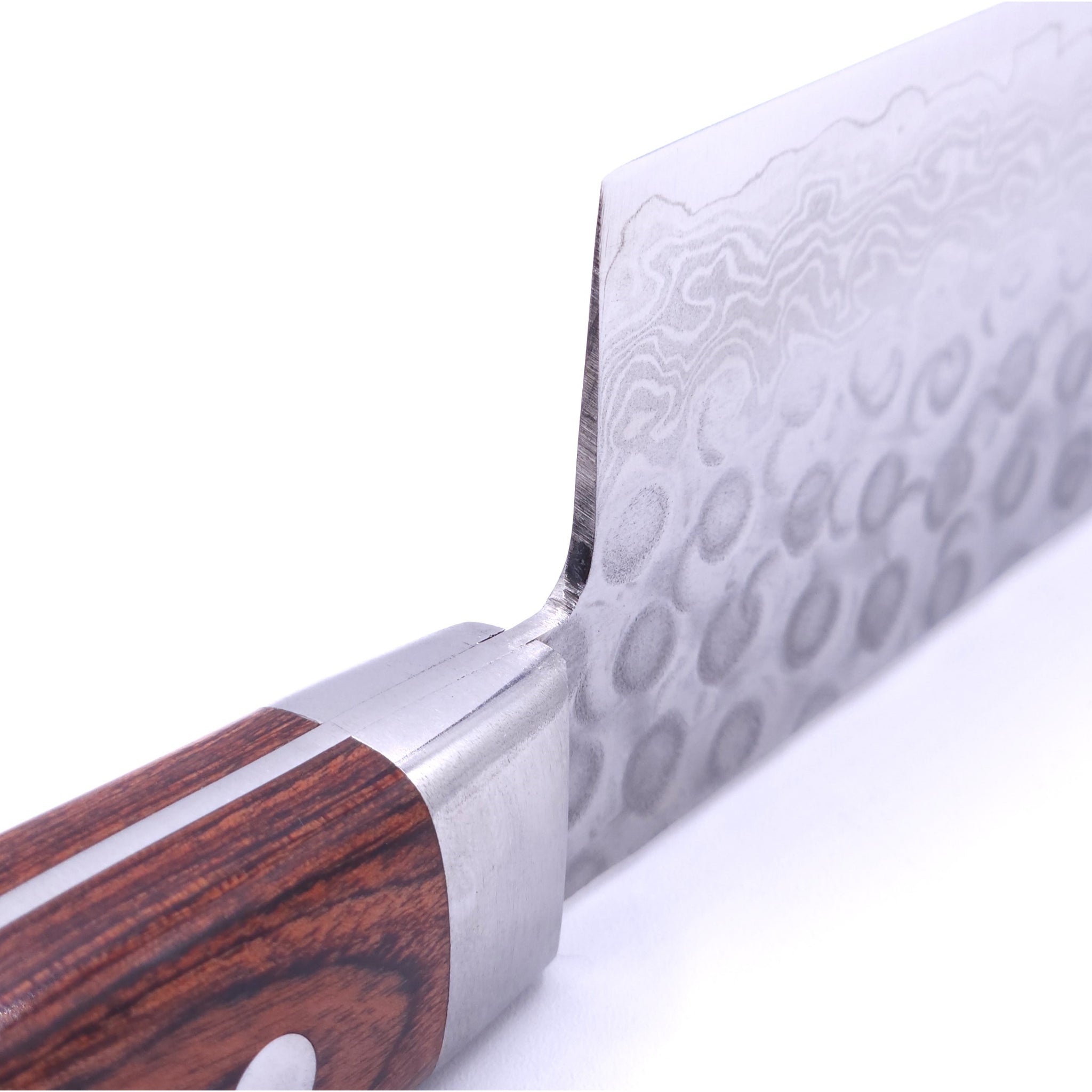 A Japanese Gyuto knife with Brown Handle (detail)