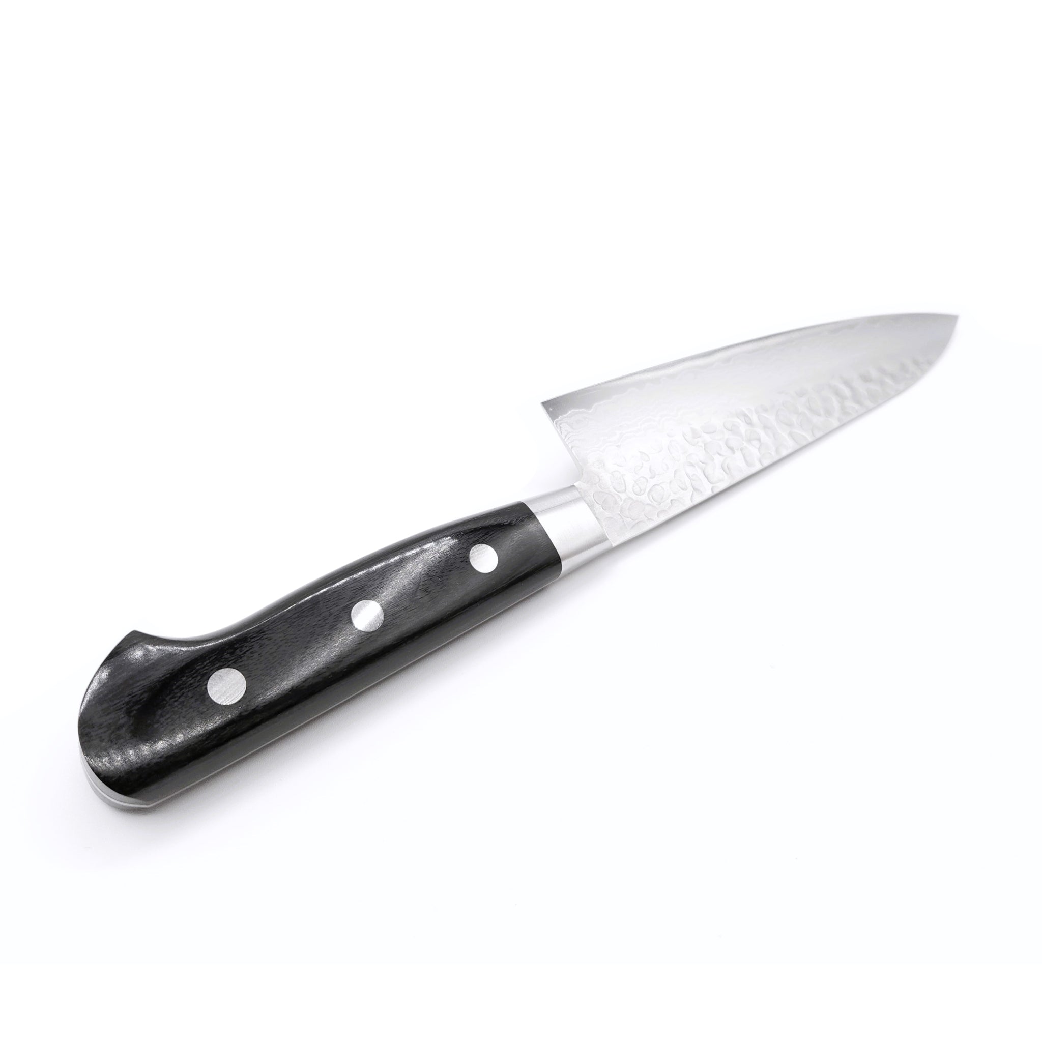 top side view of a Japanese Santoku Kitchen Knife 180mm