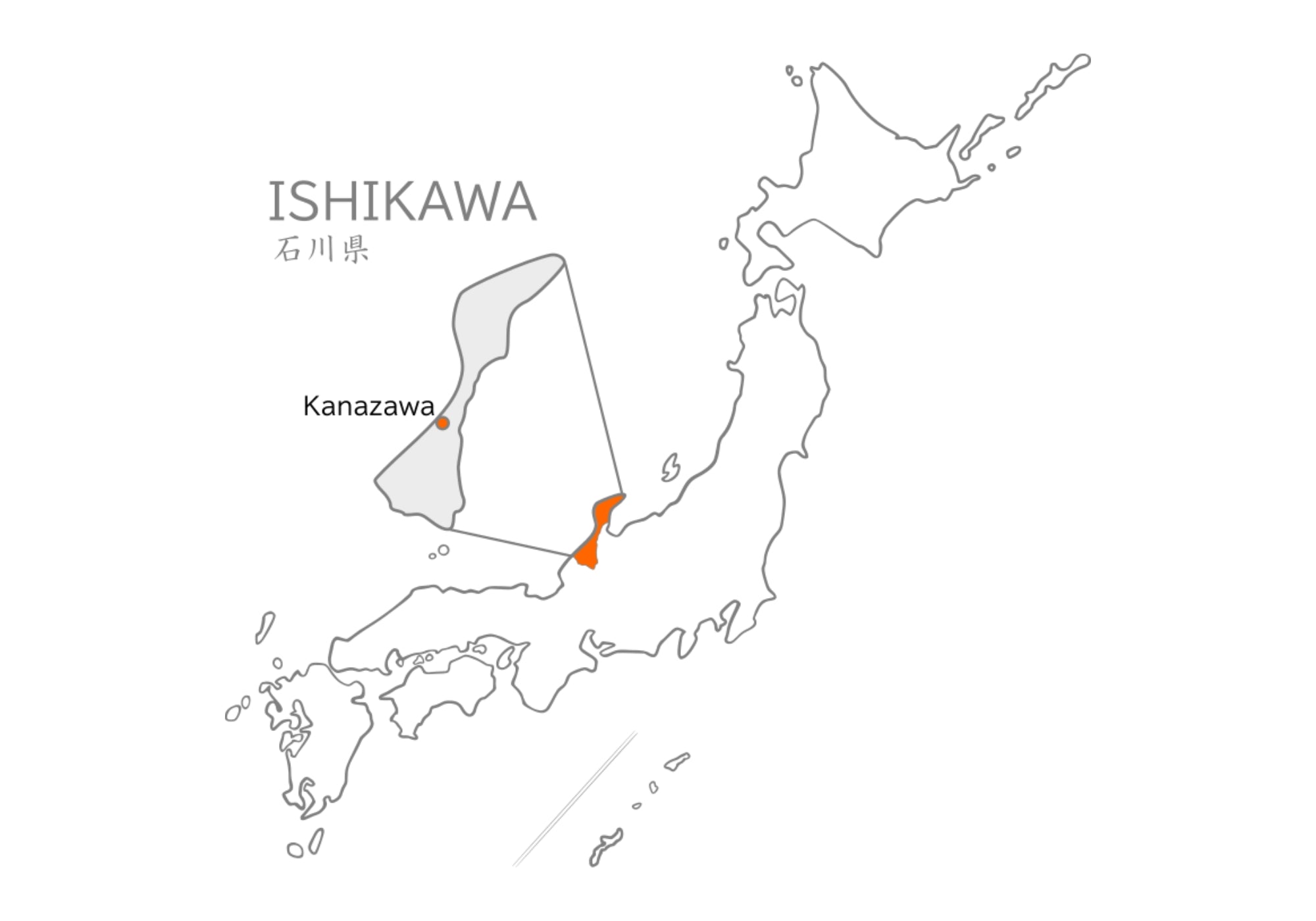 map of kanazawa city, Ishikawa