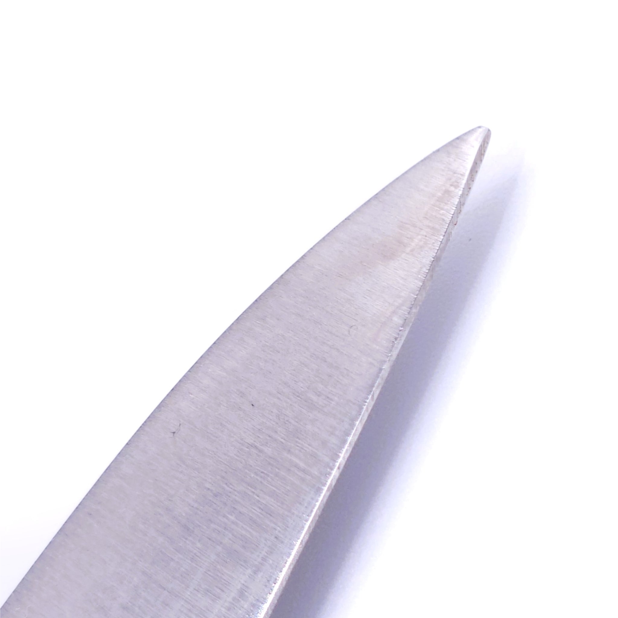 Point detail of a Japanese Petty Knife crafted in SK Carbon by Minamoto Mitsukane cutlery