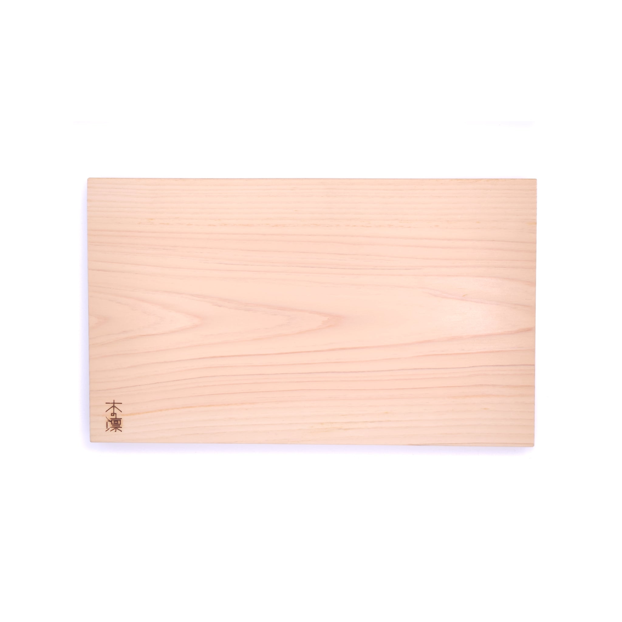 top view of a rectangular japanese cutting board