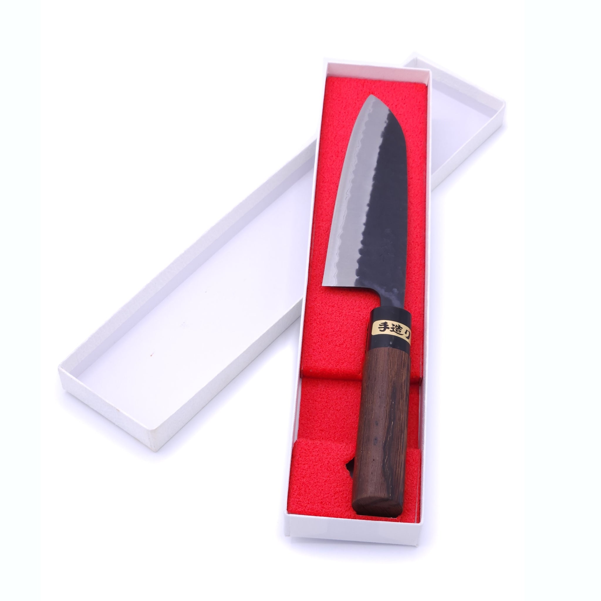 A Japanese Santoku knife Crafted in Aogami Super (in box)