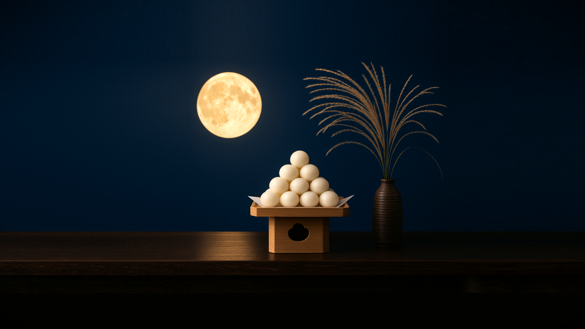 Tsukimi Dango and Full Moon | Tsukushi
