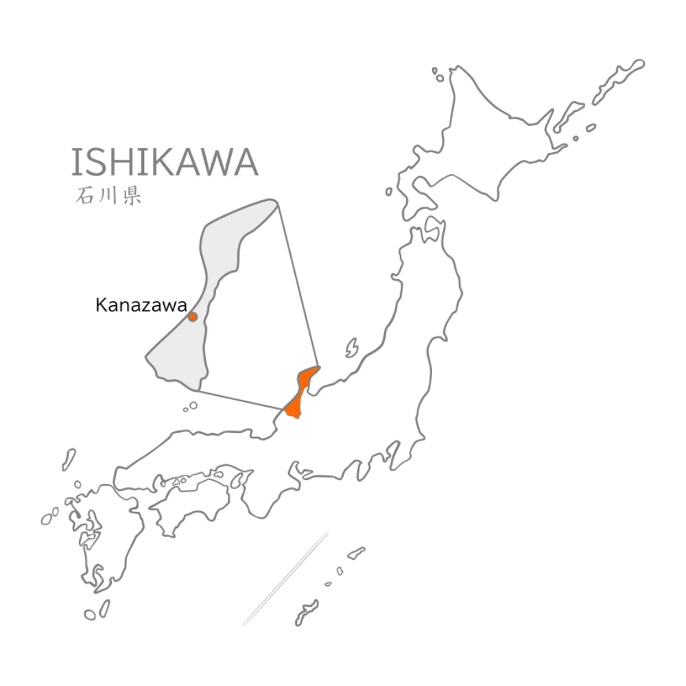 map of Kanazawa city, Ishikawa (Sqaure)