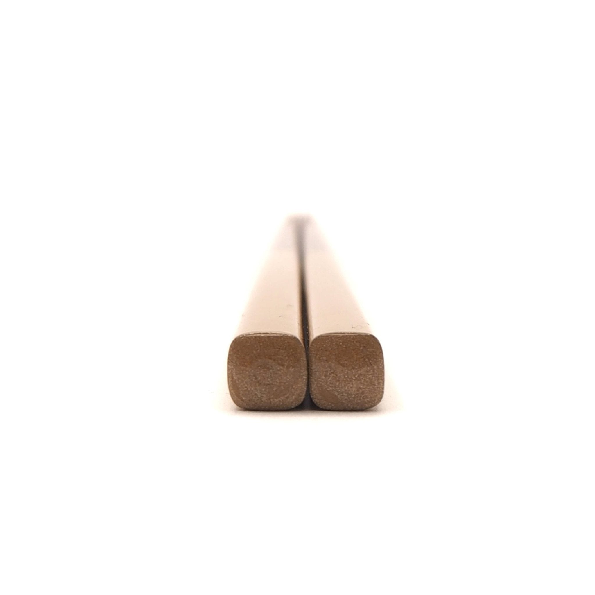 Top view of golden Japanese wooden chopsticks 