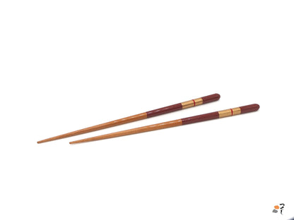 Red Japanese Chopsticks with golden motif 