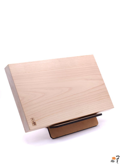 Rectangular Japanese Chopping Board｜Manaita｜on stand