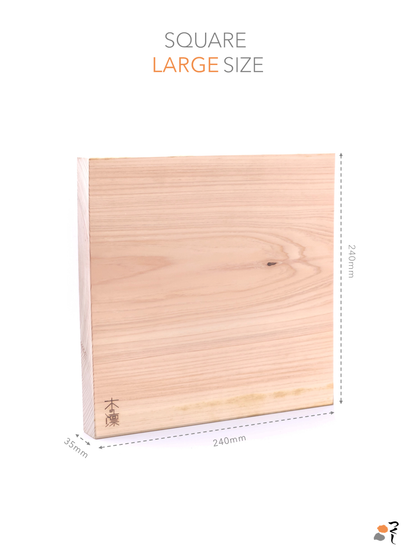 Square Japanese Chopping Board｜Manaita｜ Large Size | Measures