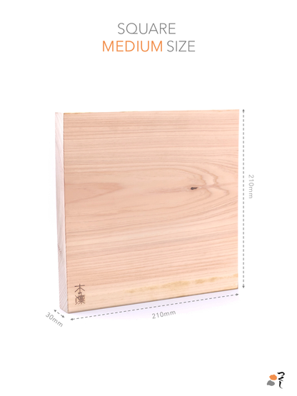 Square Japanese Chopping Board｜Manaita｜ medium Size | Measures