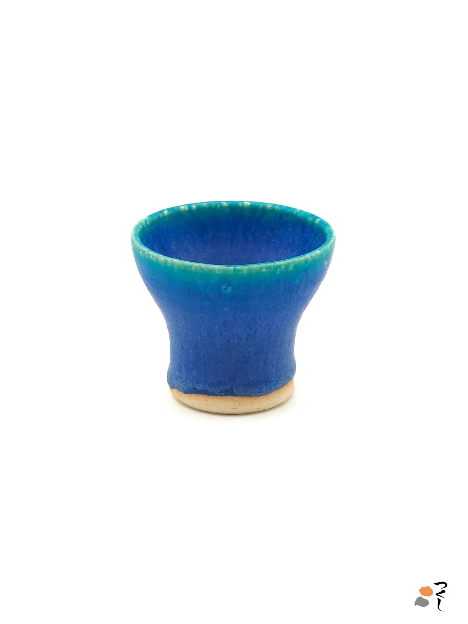 A turquoise Japanese pottery small cup